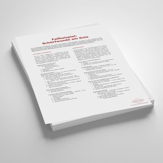 Vorschaubild Handout: Fallbeispiel – Schürfwunde am Knie