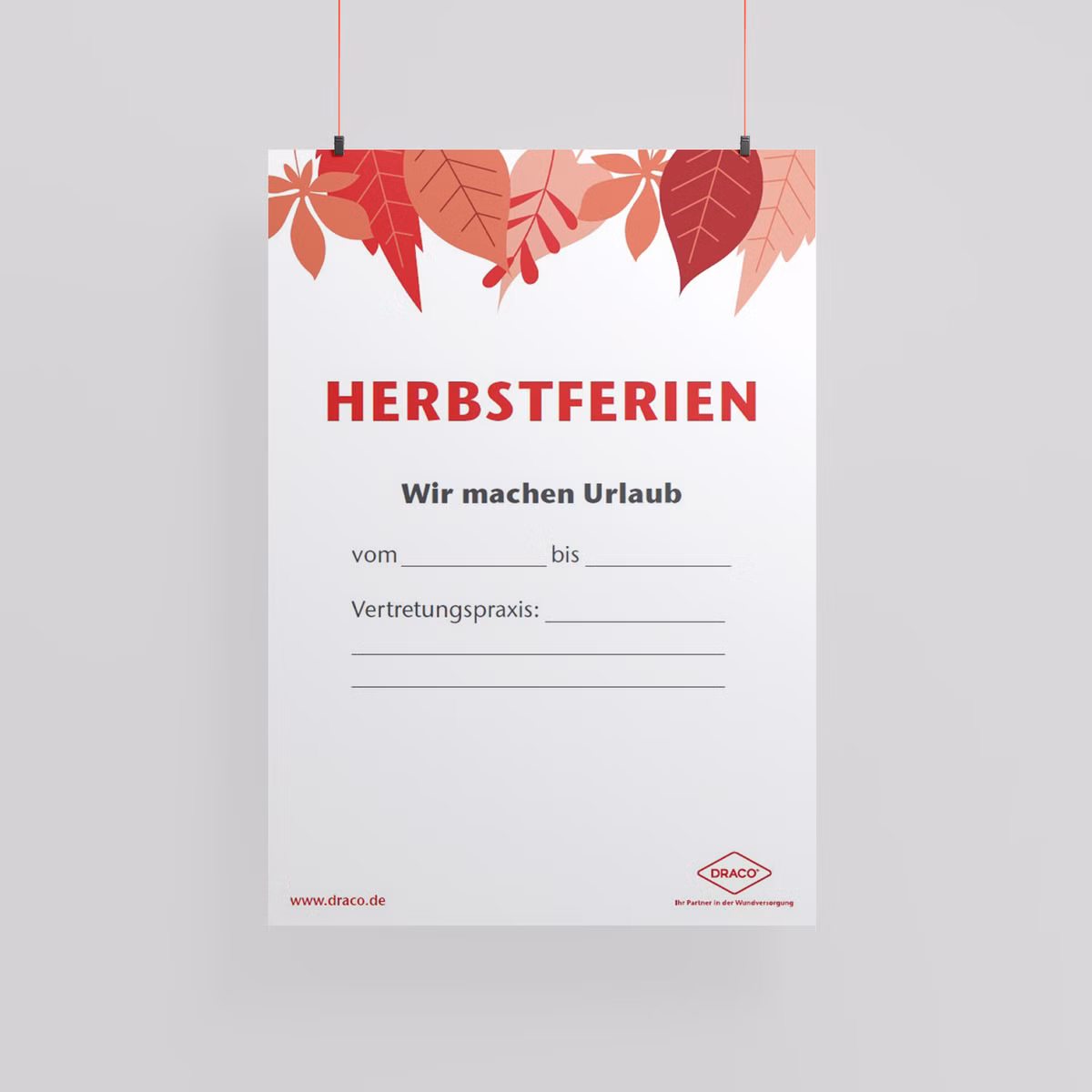 Vorschau Draco Plakat Herbstferien - Variante c