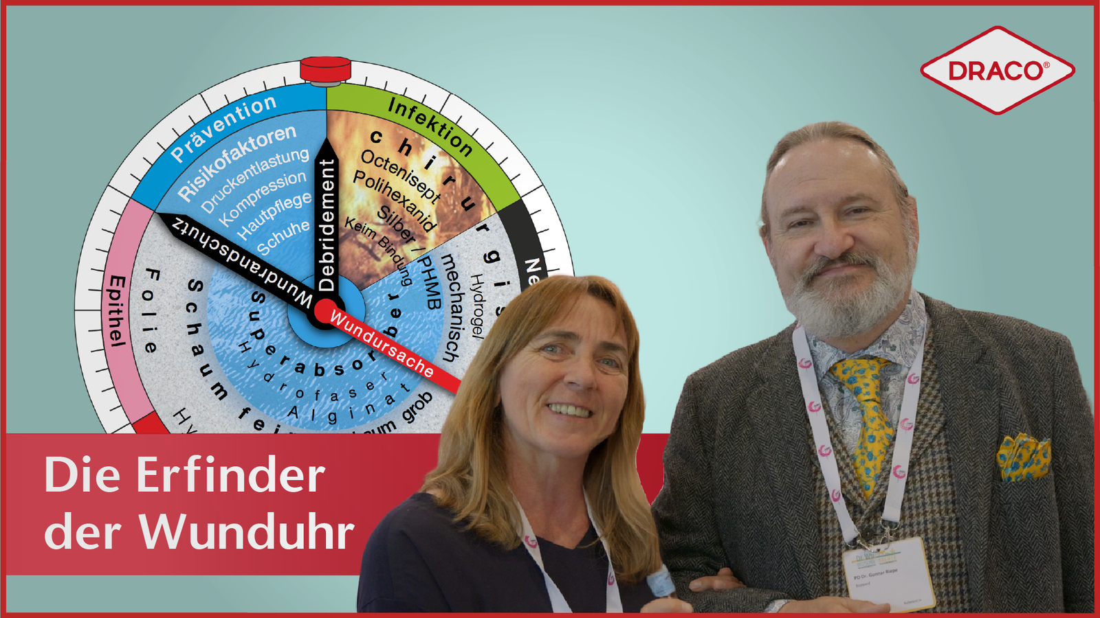 Die Erfinder der Wunduhr – Anke Bültemann und PD. Dr. Gunnar Riepe im Interview über die Entstehung und Ziele der Wunduhr in der Zusammenarbeit mit DRACO