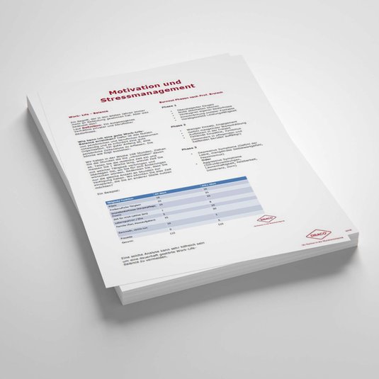 Vorschaubild Draco Handout: Motivation und Stressmanagement