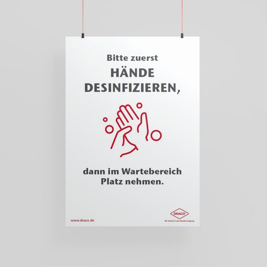 Vorschau Draco Poster Hände desinfizieren