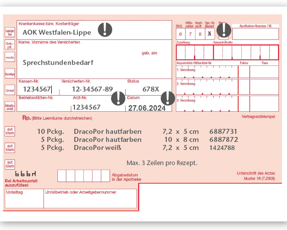 Verbandmittel und Hilfsmittel richtig abrechnen