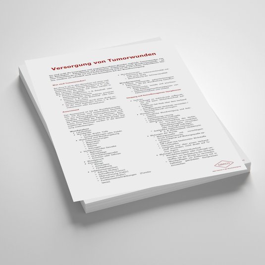 Vorschaubild Handout: Versorgung von Tumorwunden
