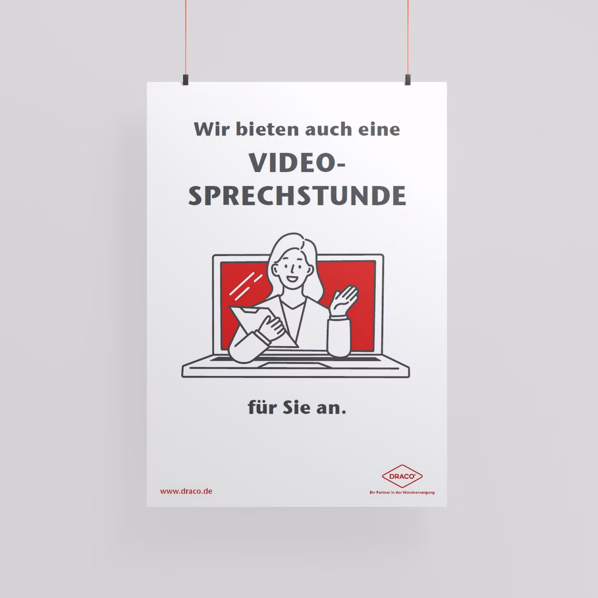 Vorschau Draco Plakat Videosprechstunde 