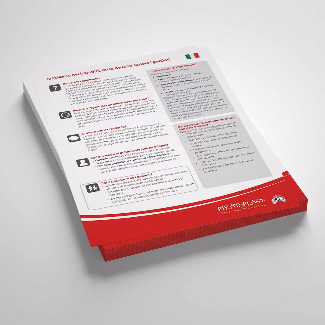 Infoblatt Amblyopie - Italienisch