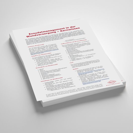Vorschaubild Handout: Exsudatmanagement in der Wundversorgung – Kernwissen