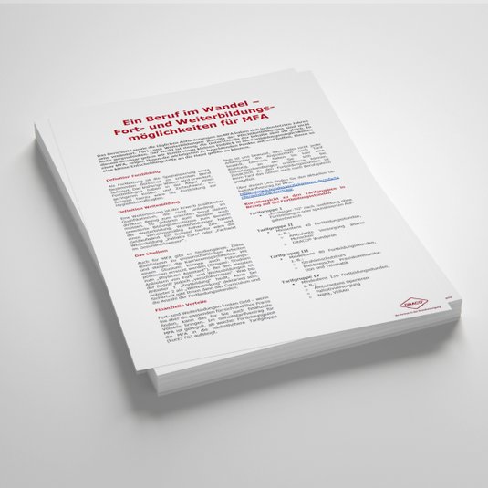 Handout: Ein Beruf im Wandel - Fortbildungsmöglichkeiten für MFA