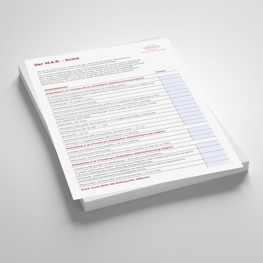 W.A.R. Score (Wound at Risk) Formular, Vorschau