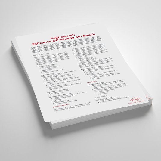 Vorschaubild Handout: Fallbeispiel: Infizierte OP-Wunde am Bauch