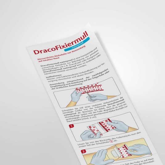 Vorschau Gebrauchsanweisung DracoFixiermull waterproof