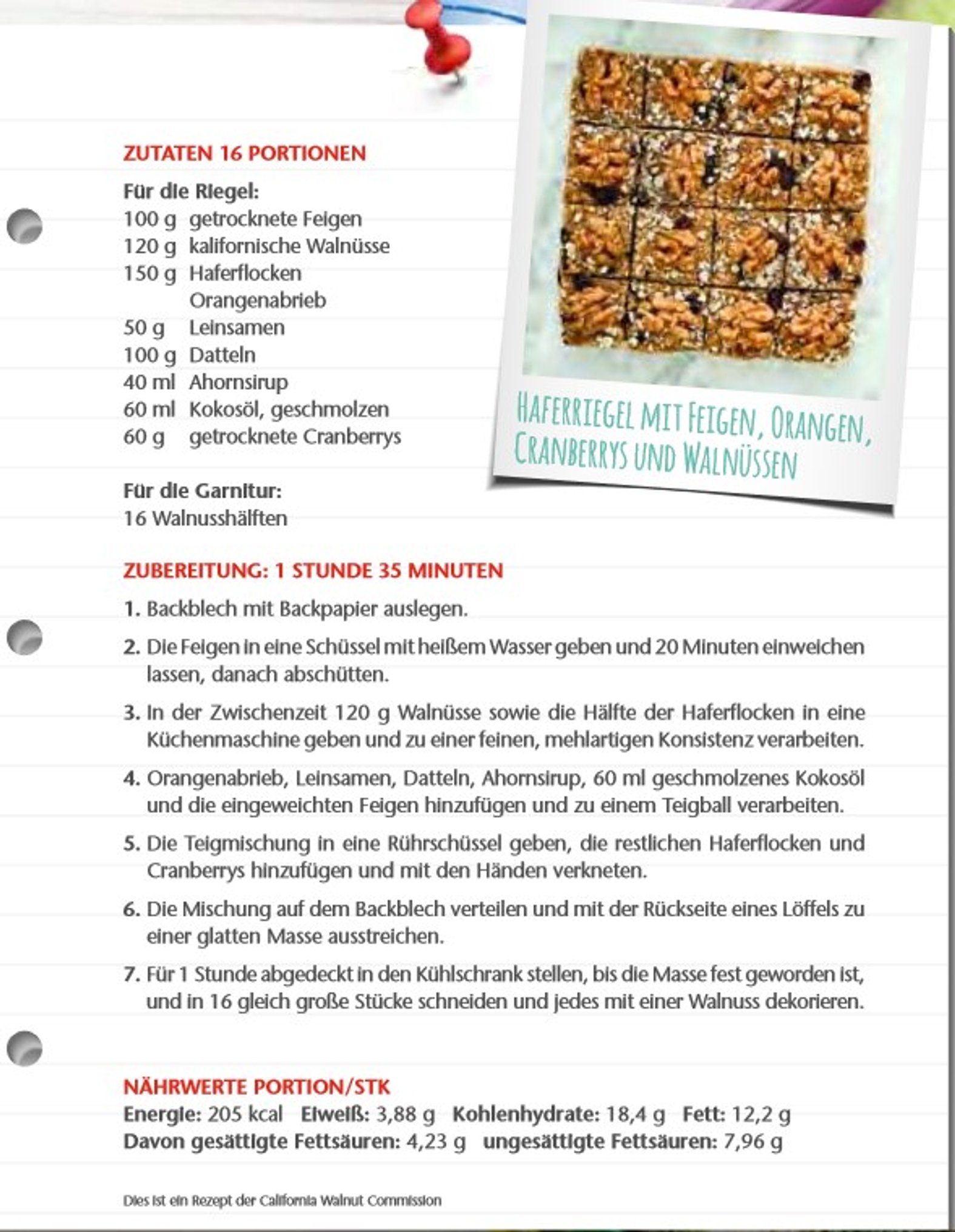 Rezept California Walnut Snack