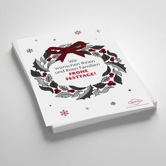 Weihnachten, Arztpraxis-Plakat 3 DRACO