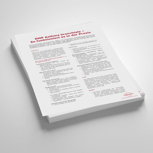 Vorschaubild Handout: DMP Asthma bronchiale so funktioniert es in der Praxis