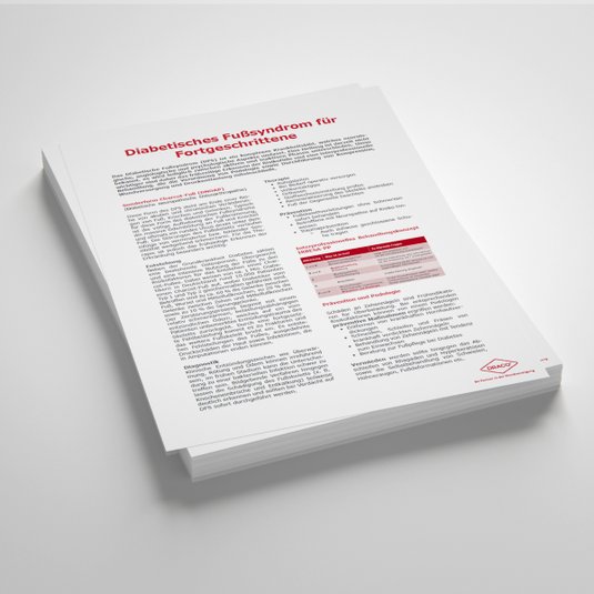 Vorschaubild Draco Handout: Diabetisches Fußsyndrom für Fortgeschrittene 