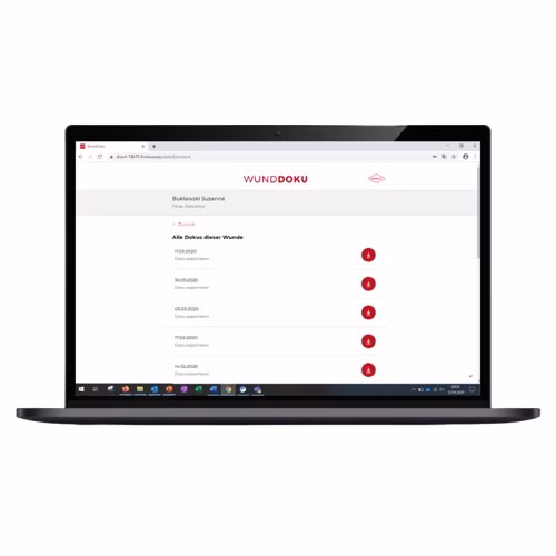 WundDoku App Webzugriff Anleitung