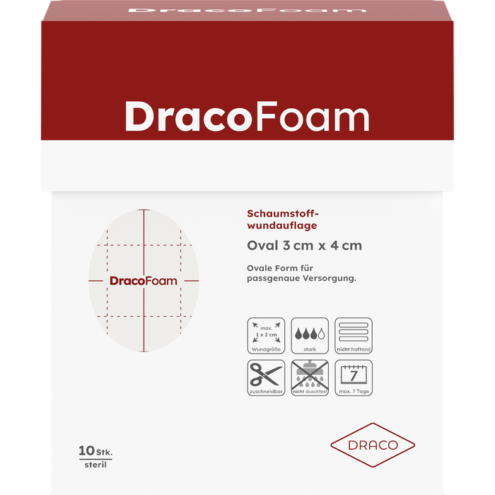 DracoFoam oval 3x4cm Packshot