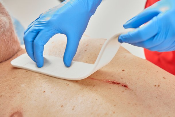 DracoFoam Sondergröße 5x30cm, Anwendung Brust