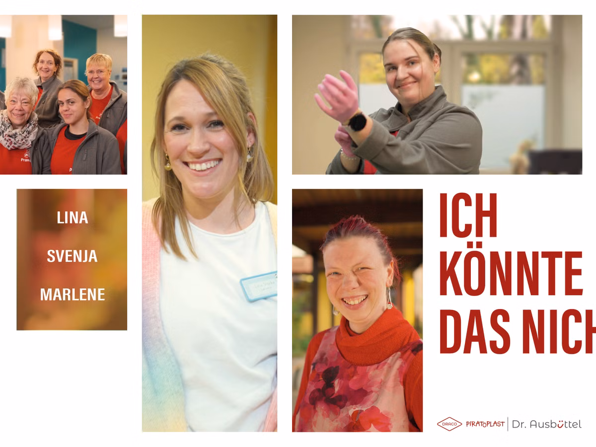 Filmplakat „Ich könnte das nicht“ von Piratoplast und Dr. Ausbüttel mit mehreren Protagonistinnen.