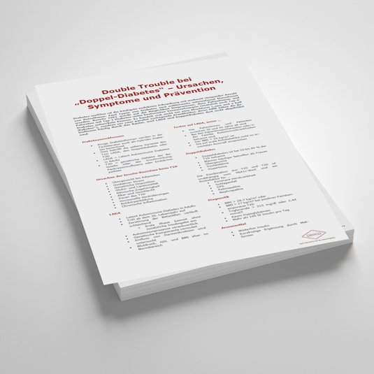 Vorschaubild Handout: Double Trouble bei ‚Doppel-Diabetes‘ – Ursachen, Symptome und Prävention