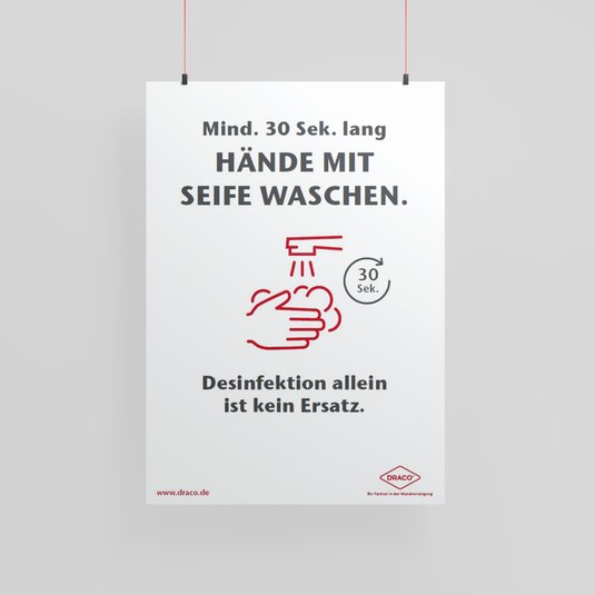 Vorschau Draco Poster Hände waschen