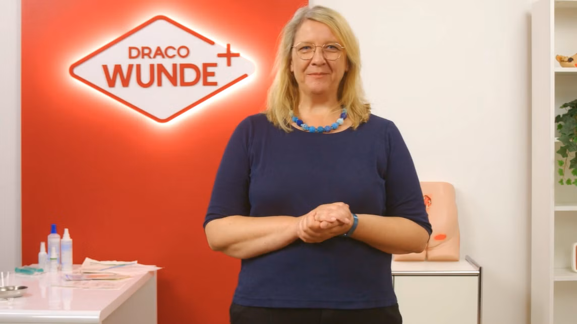 Versorgung eines infizierten Dekubitus