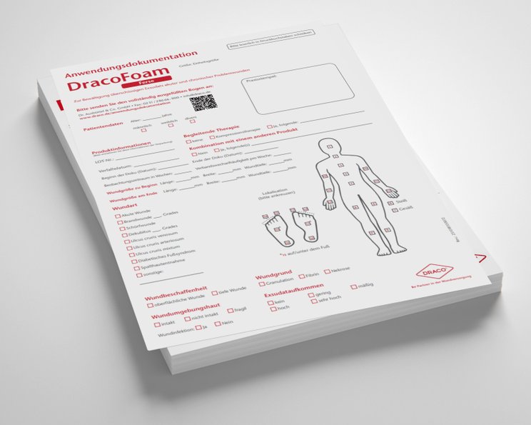 Anwendungsdokumentationen für DRACO® Wundprodukte