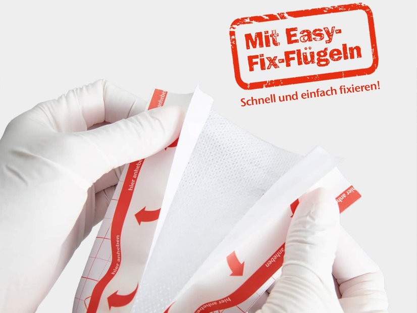 DracoFixiermull stretch Anwendung