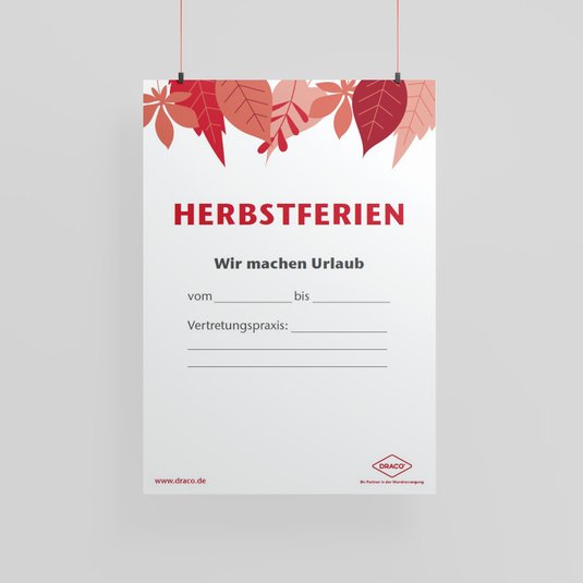 Vorschau Draco Plakat Herbstferien - Variante c