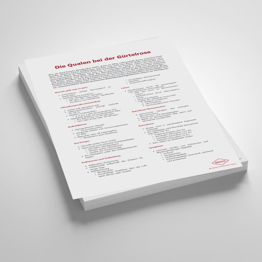 Vorschaubild Handout: Die Qualen bei der Gürtelrose