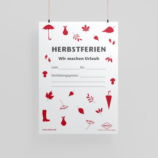 Vorschau Draco Plakat Herbstferien - Variante a
