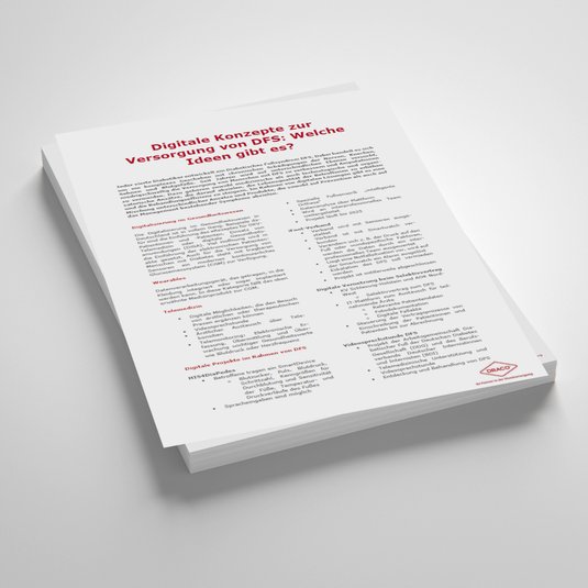 Vorschaubild Handout: Digitale Konzepte zur Versorgung von DFS: Welche Ideen gibt es?