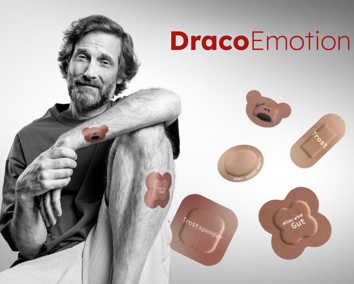 DracoEmotion: Pflaster, die Gefühle zeigen