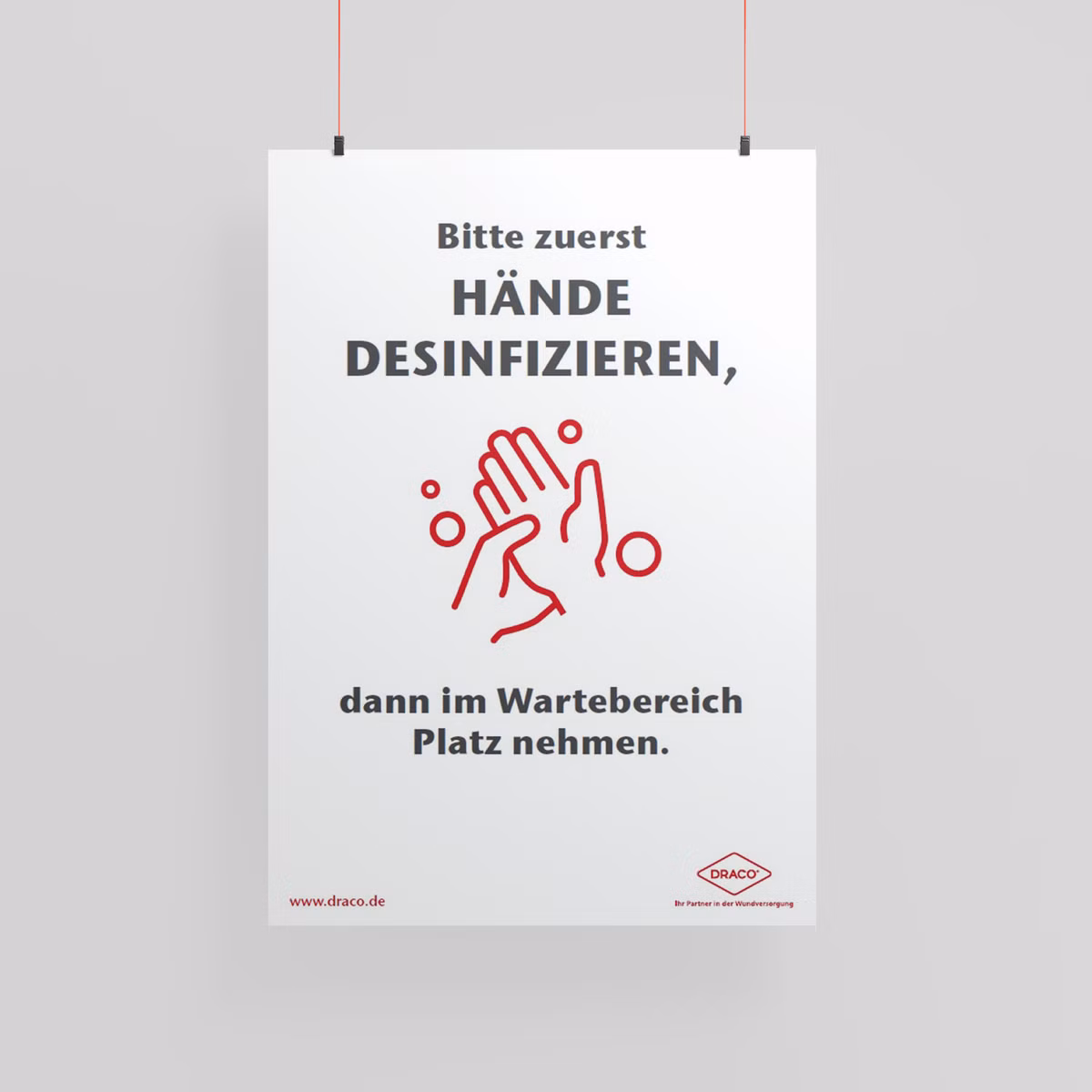 Vorschau Draco Poster Hände desinfizieren