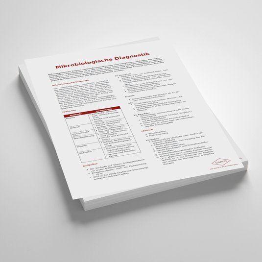 Vorschaubild Handout: Mikrobiologische Diagnostik