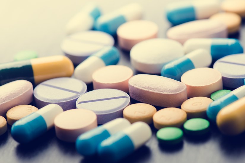 Verschiedene Tabletten, Illustration für OTC-Arzneimittel 