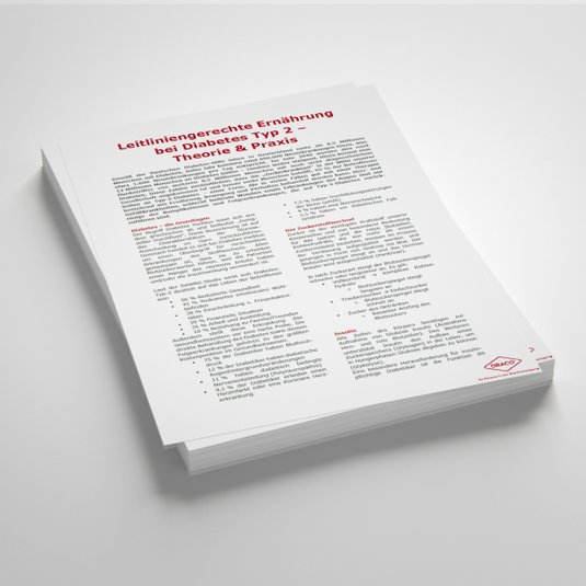 Handout: Leitliniengerechte Ernährung bei Diabetes Typ 2