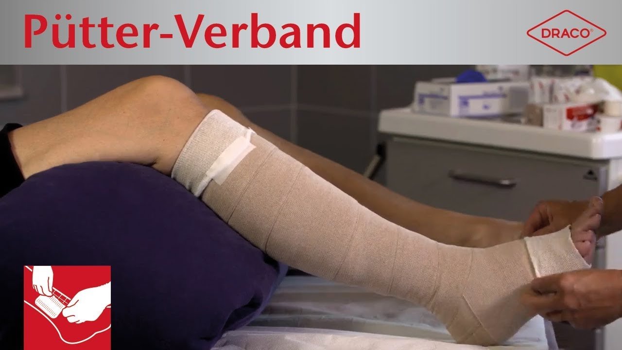 Video: Pütter-Verband, Kompressionsverband wickeln