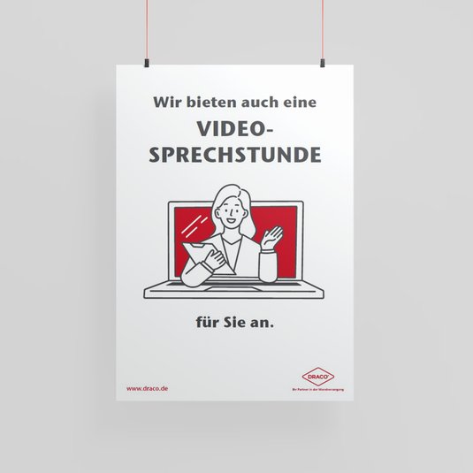 Vorschau Draco Plakat Videosprechstunde 