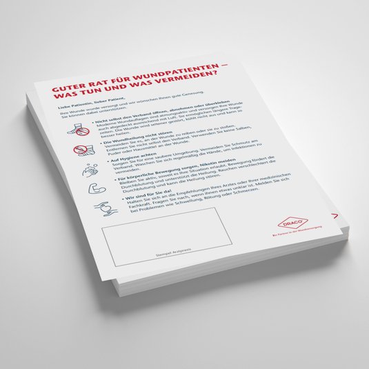 Patienten-Flyer Rat für Wundpatienten, Vorschaubild