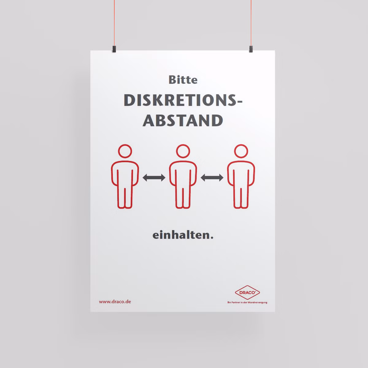 Vorschau Draco Poster Diskretionsabstand 