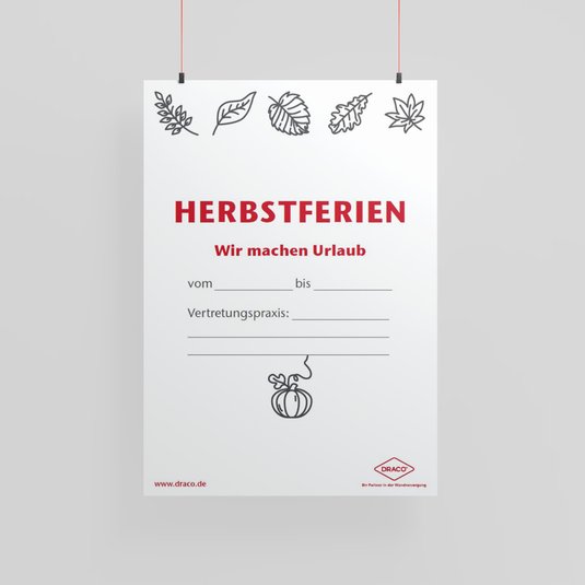 Vorschau Draco Plakat Herbstferien - Variante b