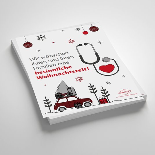 Weihnachten, Arztpraxis-Plakat 1 DRACO