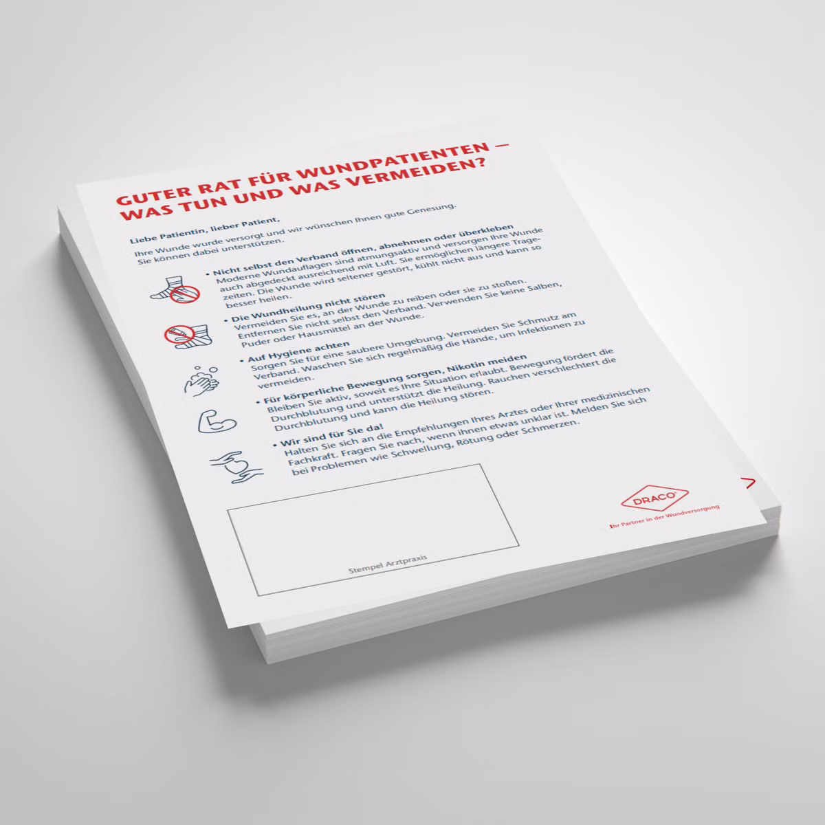 Patienten-Flyer Rat für Wundpatienten, Vorschaubild