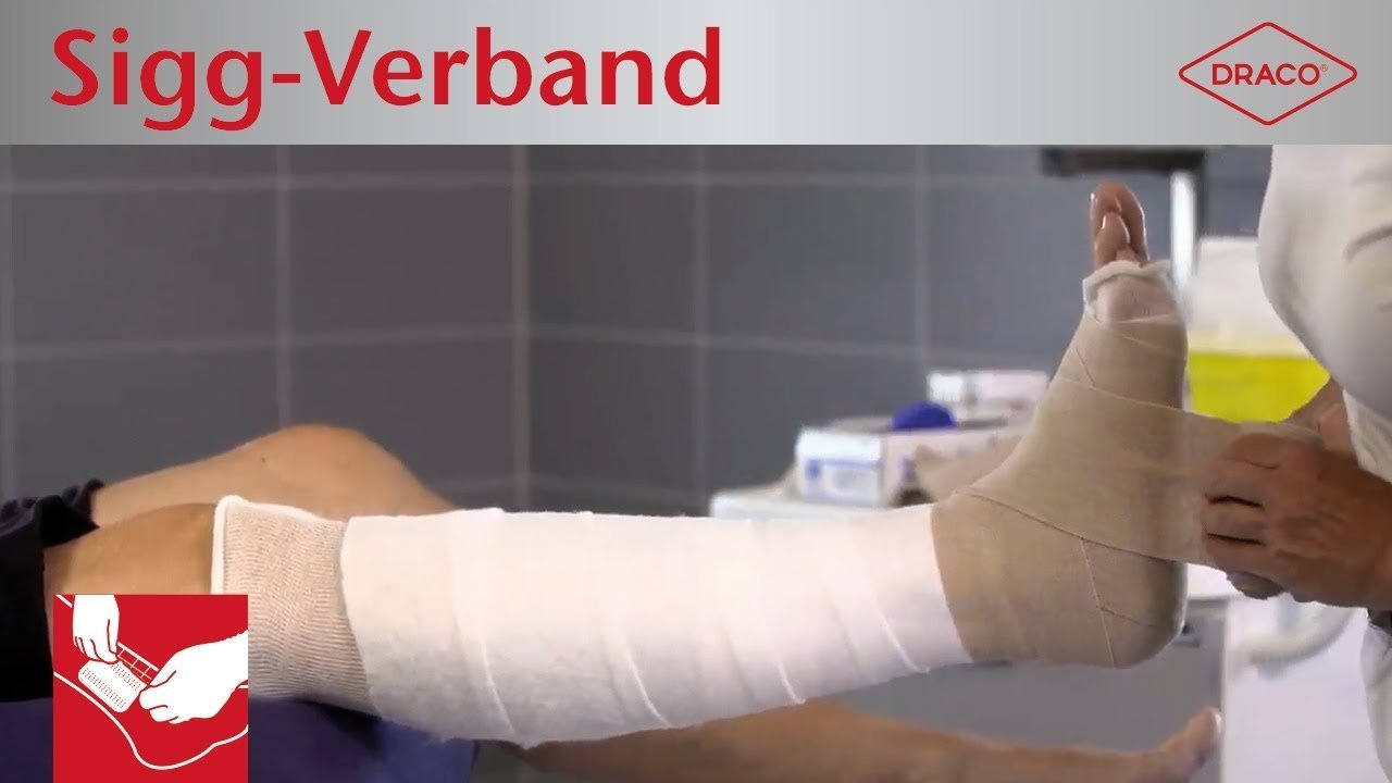 Video: Sigg-Verband, Kompressionsverband mit Kurzzugbinde