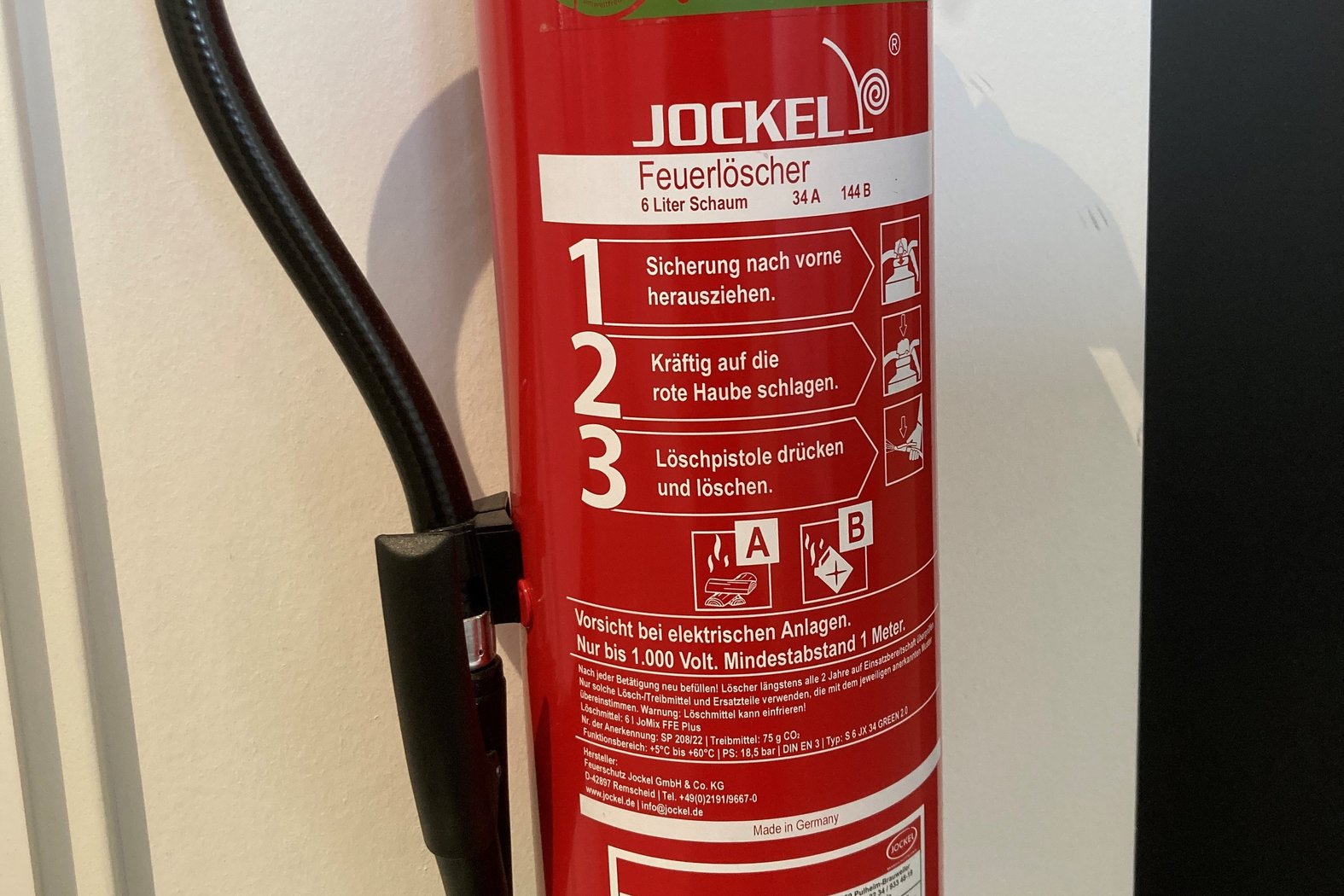 Feuerlöscher, Schaumlöscher Brandklassen A und B