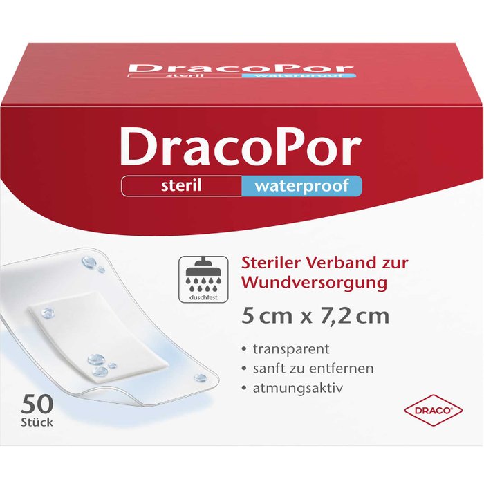 DracoPor Steril Waterproof 5cmx7,2cm 