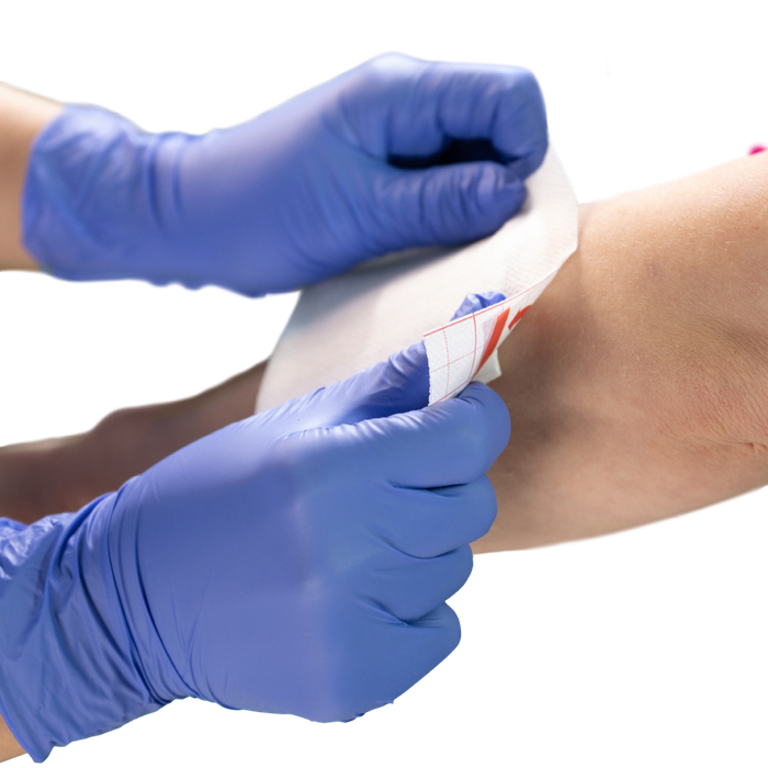 DracoFixiermull sensitiv sanft haftendes Klebevlies, Applikation