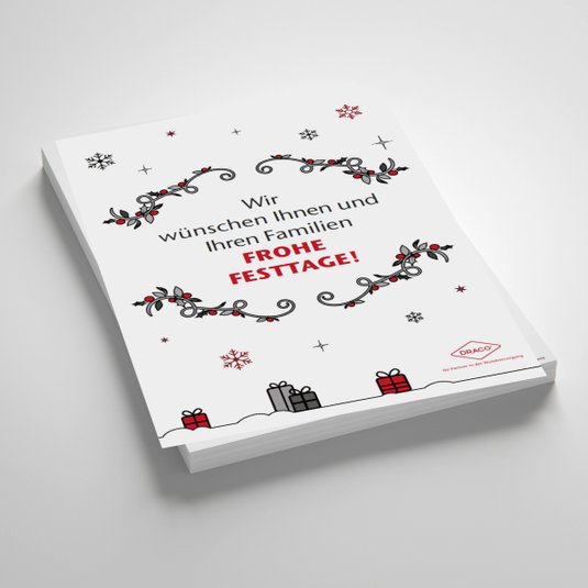 Weihnachten, Arztpraxis-Plakat 4 DRACO