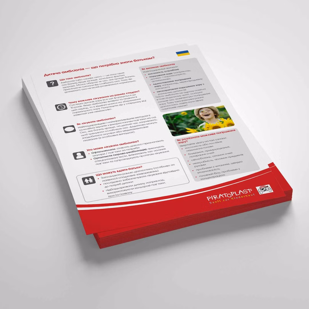 Infoblatt Amblyopie - Ukrainisch