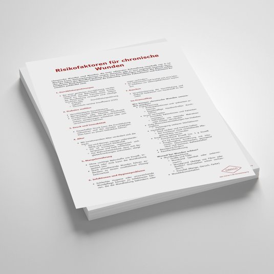 Vorschaubild Handout: Risikofaktoren für chronische Wunden